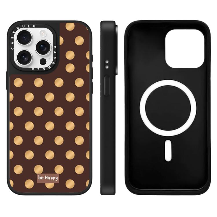 For iPhone 15 Pro Stars Leopard Series Pattern Mirror Magnetic Phone Case