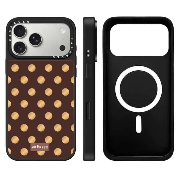 For iPhone 17 Pro Max Stars Leopard Series Pattern Camera Control Button Mirror Magnetic Phone Case