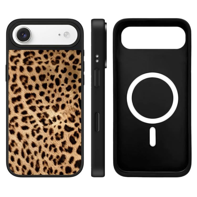 For iPhone Air Stars Leopard Series Pattern Camera Control Button Mirror Magnetic Phone Case
