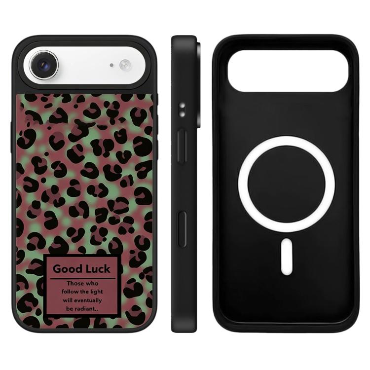 For iPhone Air Stars Leopard Series Pattern Camera Control Button Mirror Magnetic Phone Case