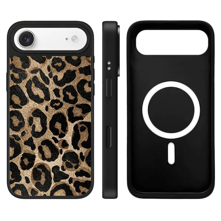 For iPhone Air Stars Leopard Series Pattern Camera Control Button Mirror Magnetic Phone Case