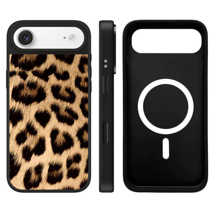 For iPhone Air Stars Leopard Series Pattern Camera Control Button Mirror Magnetic Phone Case