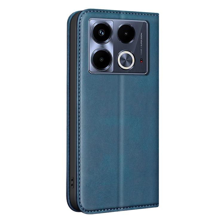 For Infinix Note 40 Pro 4G / 5G BINFEN COLOR Calfskin Texture Magnetic RFID Vegan Leather Phone Case