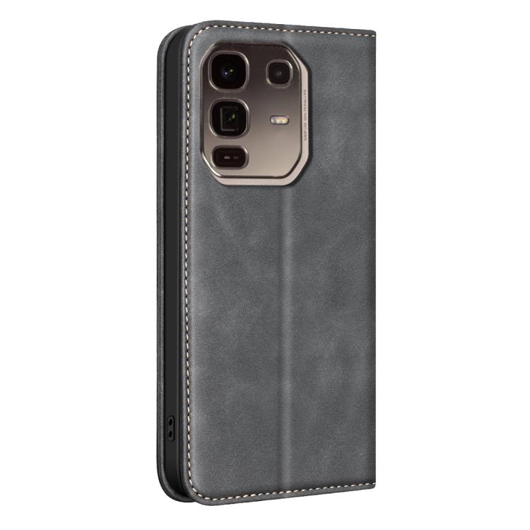 For Infinix Note 50 Pro+ 5G BINFEN COLOR Calfskin Texture Magnetic RFID Vegan Leather Phone Case