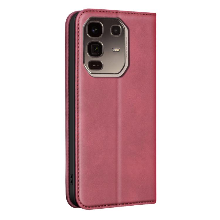 For Infinix Note 50 Pro+ 5G BINFEN COLOR Calfskin Texture Magnetic RFID Vegan Leather Phone Case