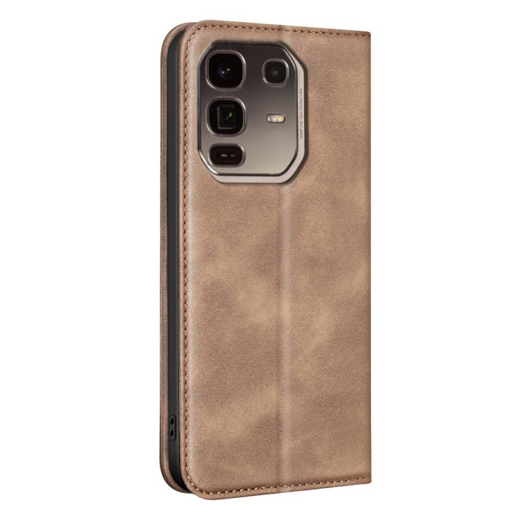 For Infinix Note 50 Pro+ 5G BINFEN COLOR Calfskin Texture Magnetic RFID Vegan Leather Phone Case