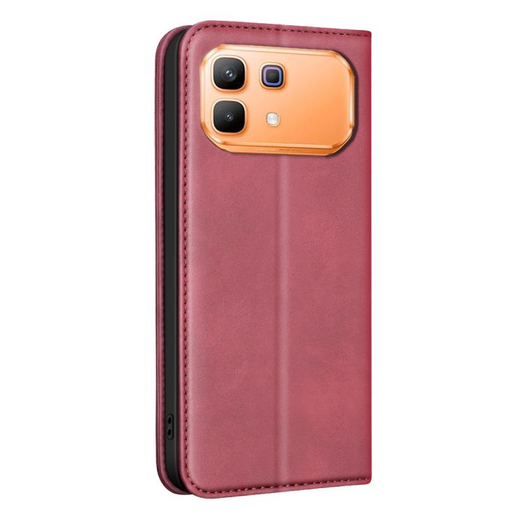 For Infinix Note 60 5G / 60 Pro 5G BINFEN COLOR Calfskin Texture Magnetic RFID Vegan Leather Phone Case