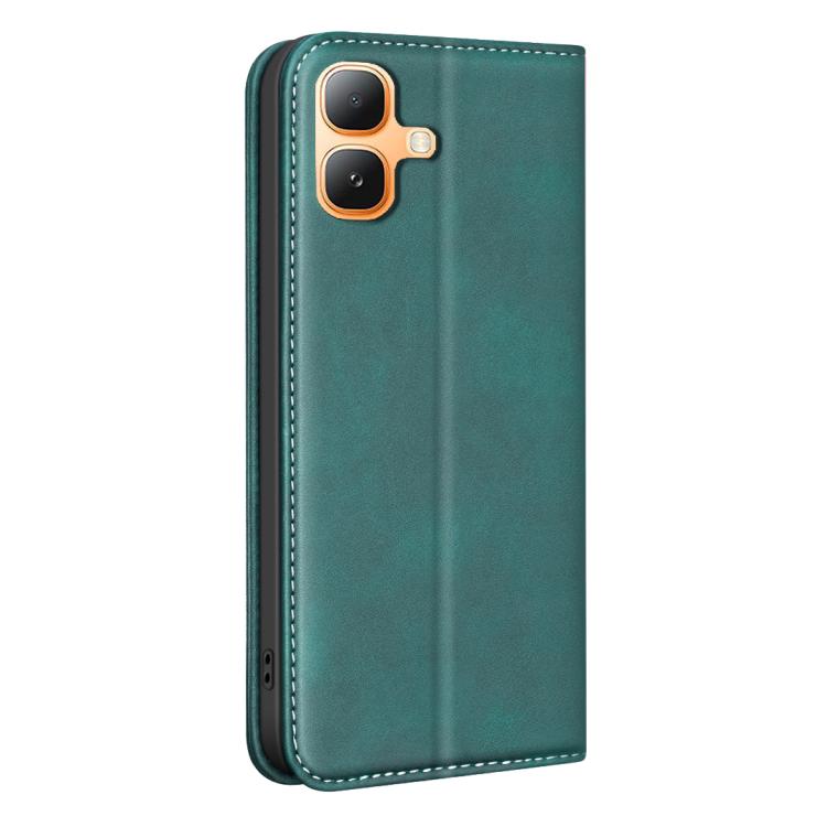 For Infinix Smart 20 4G BINFEN COLOR Calfskin Texture Magnetic RFID Vegan Leather Phone Case