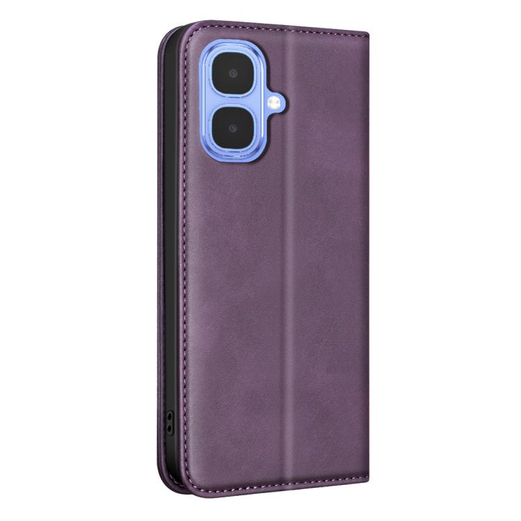 For Infinix Smart 10 / Tecno Pop 10 BINFEN COLOR Calfskin Texture Magnetic RFID Vegan Leather Phone Case