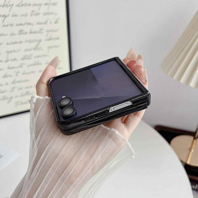For Galaxy Z Flip7 5G Vegan Leather Axis Shockproof Phone Case