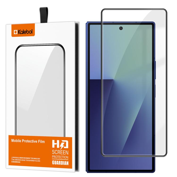 For Galaxy Z Fold8 Ultra 5G Outer Screen Kalebol High-Aluminum Screen-Printed Full-Coverage Anti-Fingerprint Black-Bordered HD Tempered Glass Film