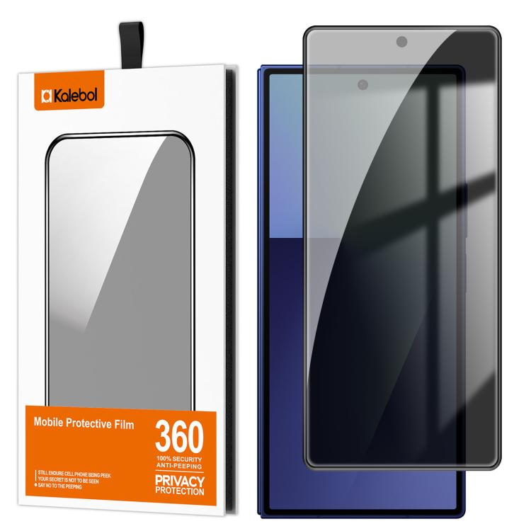 For Galaxy Z Fold8 Outer Screen Kalebol High-Aluminum Screen-Printed Full-Coverage Black-Border Privacy Tempered Glass Film