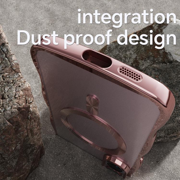 For Galaxy S26 5G Big Wave Electroplating MagSafe Magnetic Phone Case