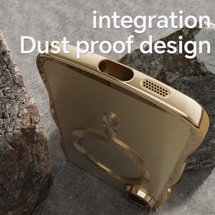 For Galaxy S26 5G Big Wave Electroplating MagSafe Magnetic Phone Case