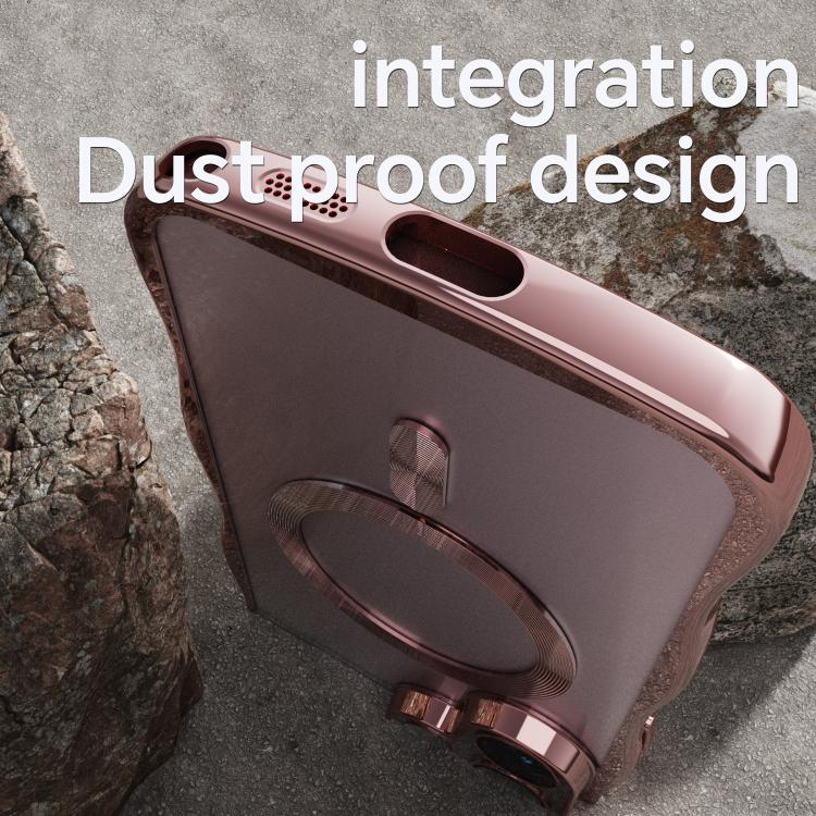 For Galaxy S26 Ultra 5G Big Wave Electroplating MagSafe Magnetic Phone Case