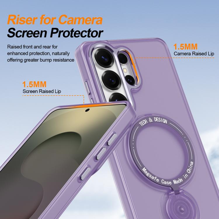 For Galaxy S26 Ultra 5G Rotation Holder MagSafe Phone Case
