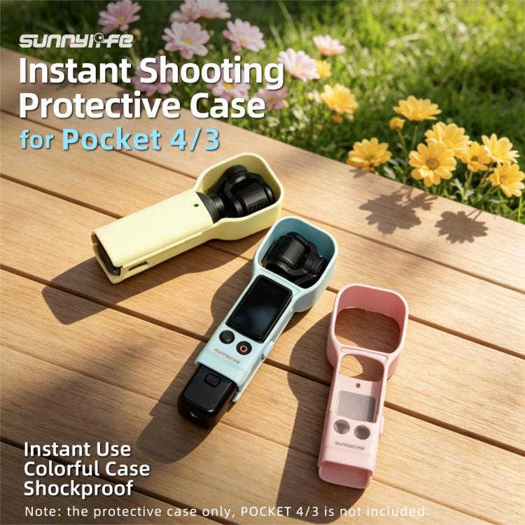 For DJI OSMO Pocket 4 / 3 Sunnylife Instant Shooting Protective Shell Colorful Protective Cover Camera Protector