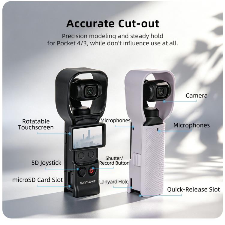 For DJI OSMO Pocket 4 / 3 Sunnylife Instant Shooting Protective Shell Colorful Protective Cover Camera Protector