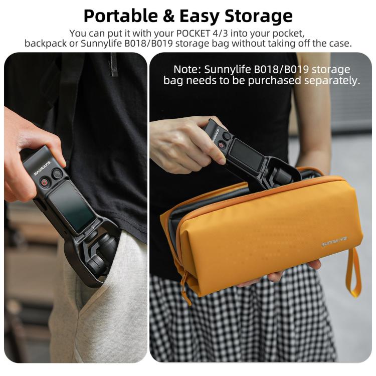 For DJI OSMO Pocket 4 / 3 Sunnylife Instant Shooting Protective Shell Colorful Protective Cover Camera Protector