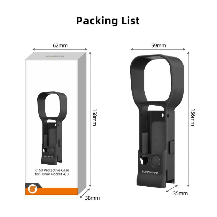For DJI OSMO Pocket 4 / 3 Sunnylife Instant Shooting Protective Shell Colorful Protective Cover Camera Protector