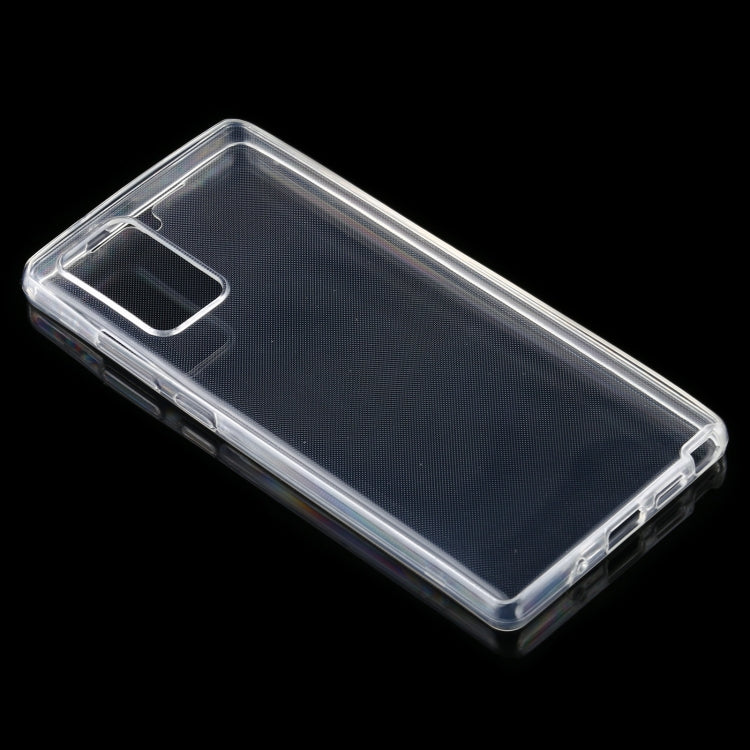 For Samsung Galaxy Note20 PC+TPU Ultra-Thin Double-Sided All-Inclusive Transparent Case