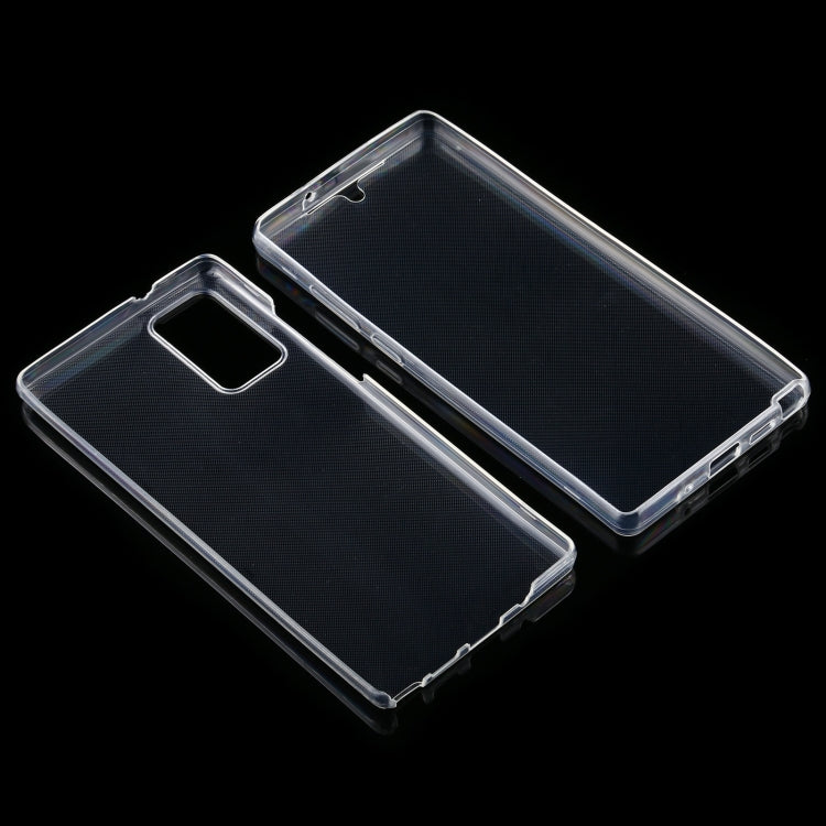 For Samsung Galaxy Note20 PC+TPU Ultra-Thin Double-Sided All-Inclusive Transparent Case