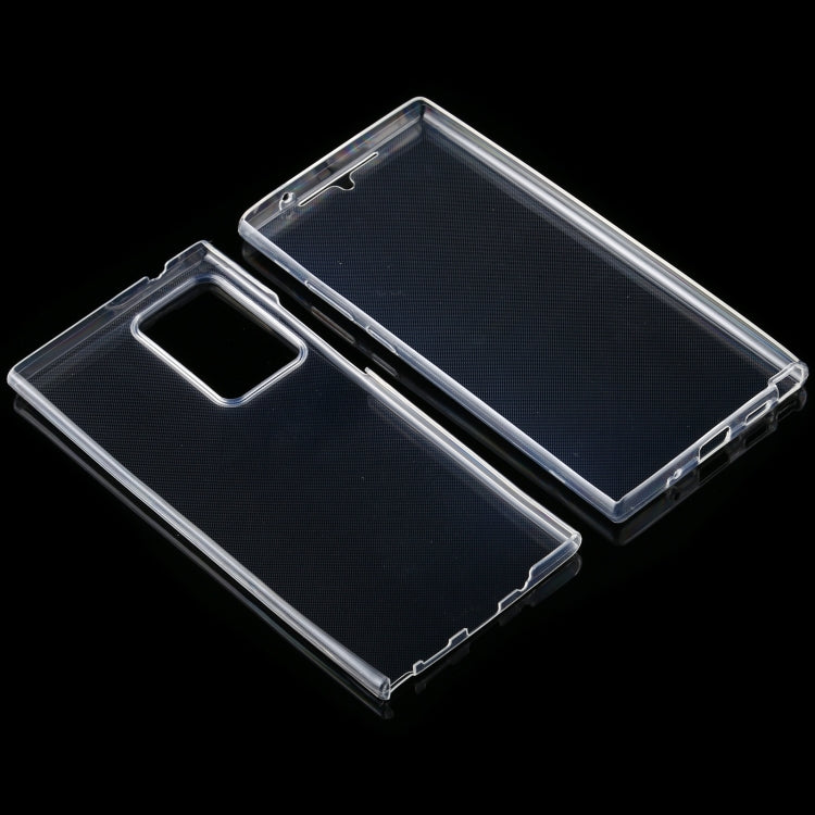 For Samsung Galaxy Note20 Ultra PC+TPU Ultra-Thin Double-Sided All-Inclusive Transparent Case