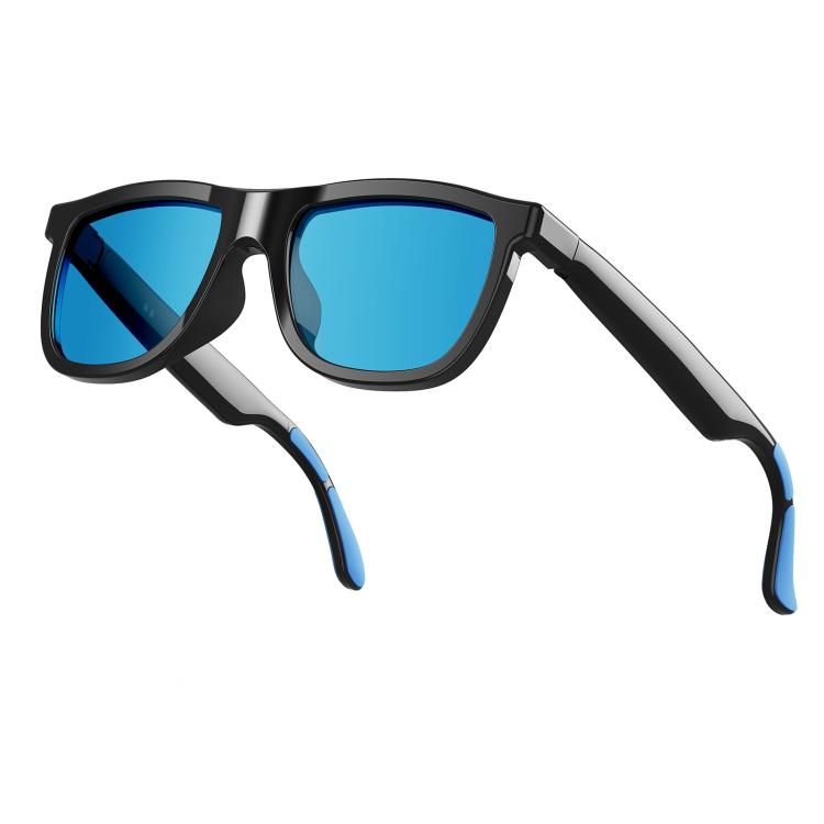 E05C Dual-Mic Noise Cancellation Smart Glasses Support Music / Calling, Version:With AI