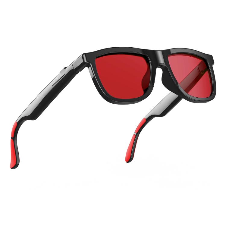 E05C Dual-Mic Noise Cancellation Smart Glasses Support Music / Calling, Version:With AI