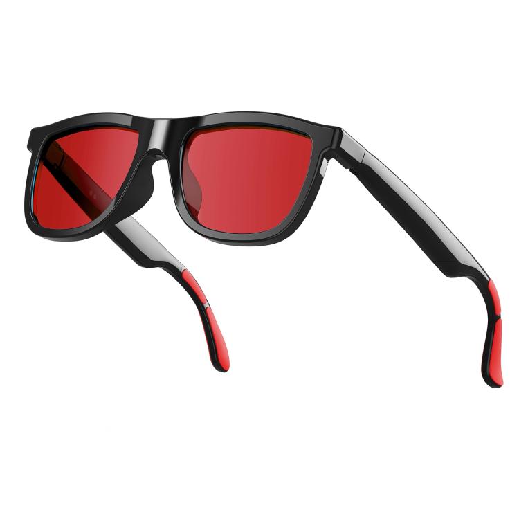 E05C Dual-Mic Noise Cancellation Smart Glasses Support Music / Calling, Version:With AI
