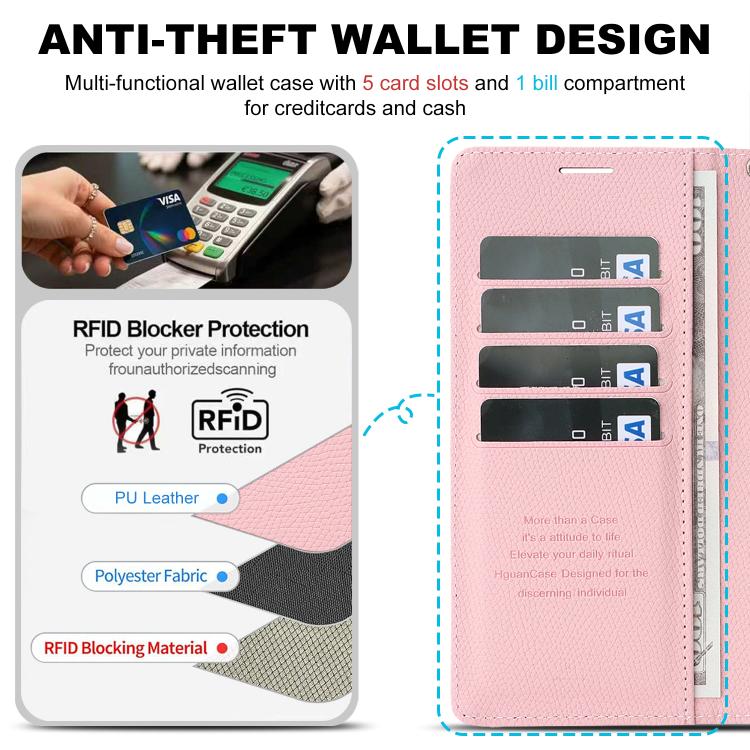For Galaxy S26+ 5G Retro Litchi Texture Vegan Leather Magnetic Wallet Phone Case with Wrist Strap