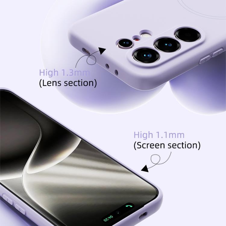 For Tecno Camon 50 4G ABEEL Skin-friendly Feel Magsafe Liquid Silicone Phone Case