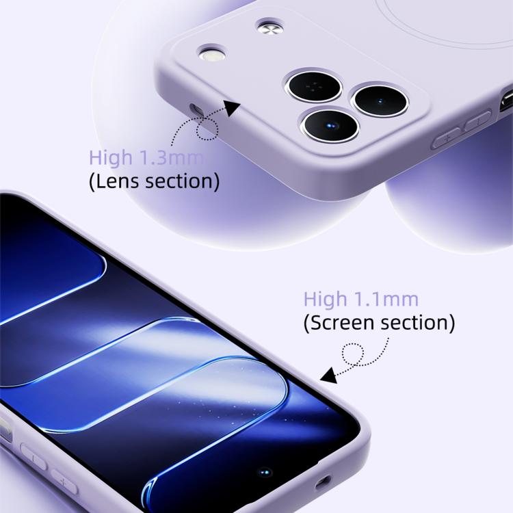 For Tecno Spark Slim ABEEL Skin-friendly Feel Magsafe Liquid Silicone Phone Case