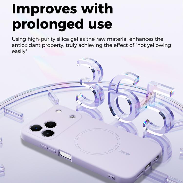 For Tecno Spark 50 4G ABEEL Skin-friendly Feel Magsafe Liquid Silicone Phone Case