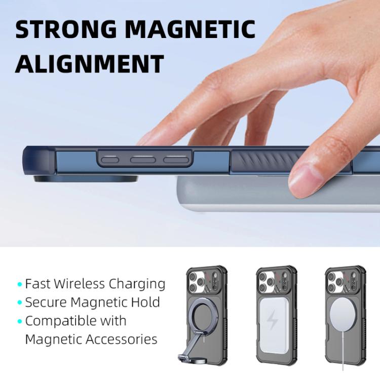 For iPhone 17 Pro Heat Dissipation Air Shockproof TPU + PC Magsafe Phone Case