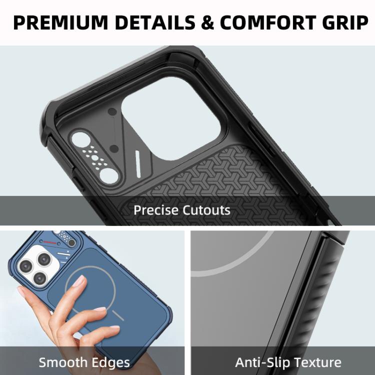 For iPhone 17 Pro Heat Dissipation Air Shockproof TPU + PC Magsafe Phone Case
