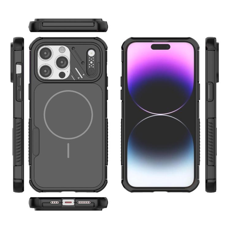 For iPhone 14 Pro Max Heat Dissipation Air Shockproof TPU + PC Magsafe Phone Case