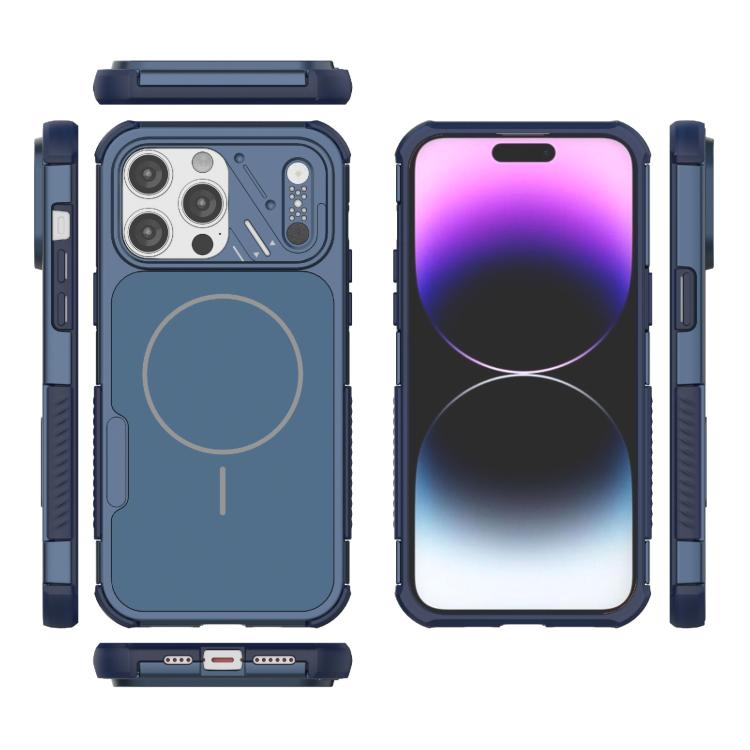 For iPhone 14 Pro Max Heat Dissipation Air Shockproof TPU + PC Magsafe Phone Case