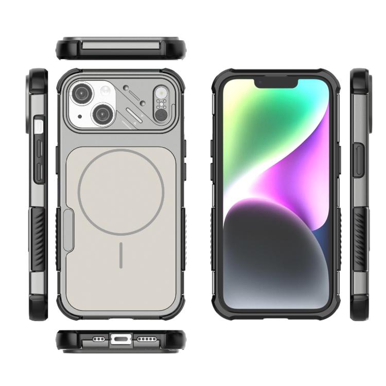 For iPhone 14 Heat Dissipation Air Shockproof TPU + PC Magsafe Phone Case