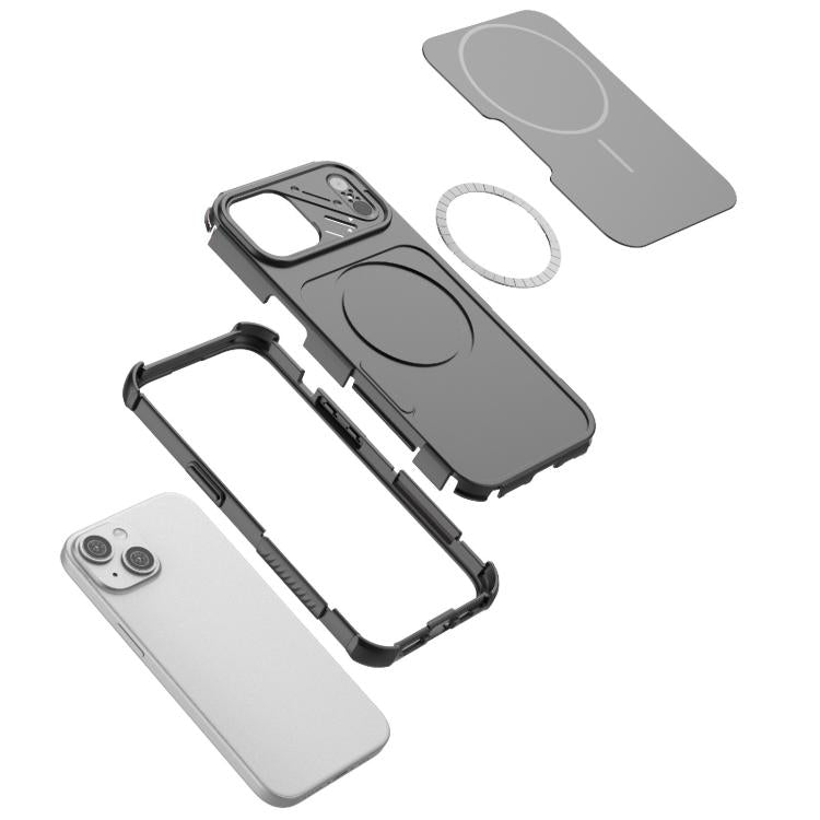 For iPhone 14 Heat Dissipation Air Shockproof TPU + PC Magsafe Phone Case