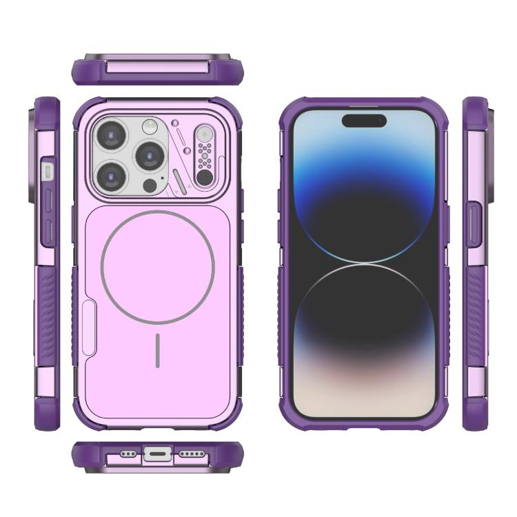For iPhone 14 Pro Heat Dissipation Air Shockproof TPU + PC Magsafe Phone Case