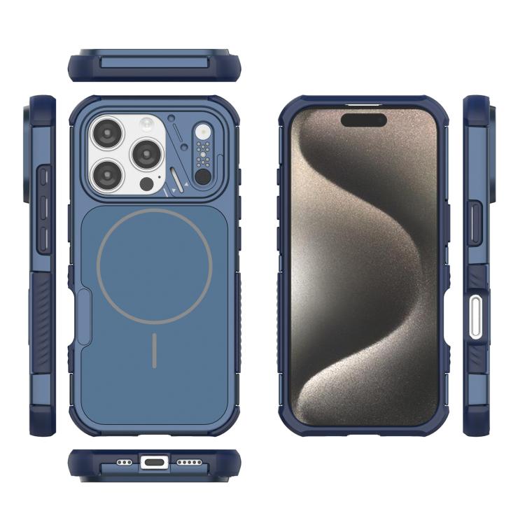 For iPhone 16 Pro Heat Dissipation Air Shockproof TPU + PC Magsafe Phone Case