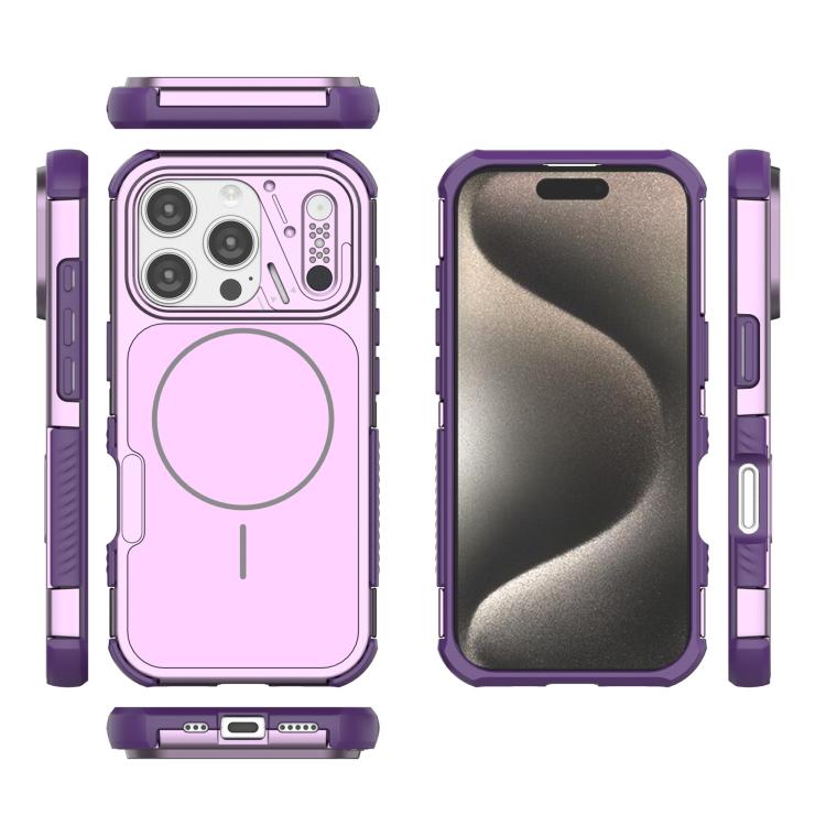 For iPhone 16 Pro Heat Dissipation Air Shockproof TPU + PC Magsafe Phone Case