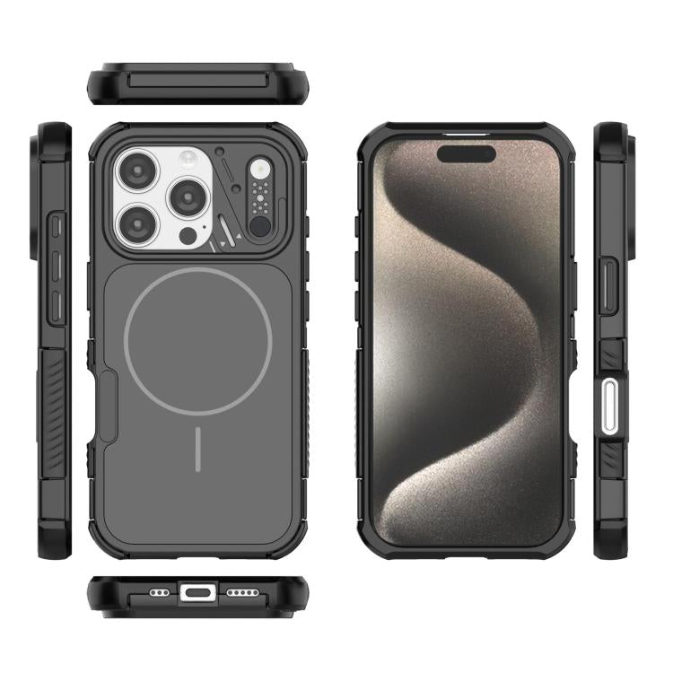 For iPhone 16 Pro Max Heat Dissipation Air Shockproof TPU + PC Magsafe Phone Case