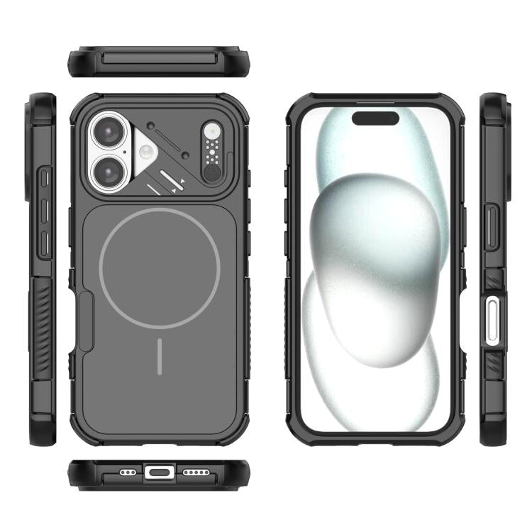For iPhone 16 Heat Dissipation Air Shockproof TPU + PC Magsafe Phone Case