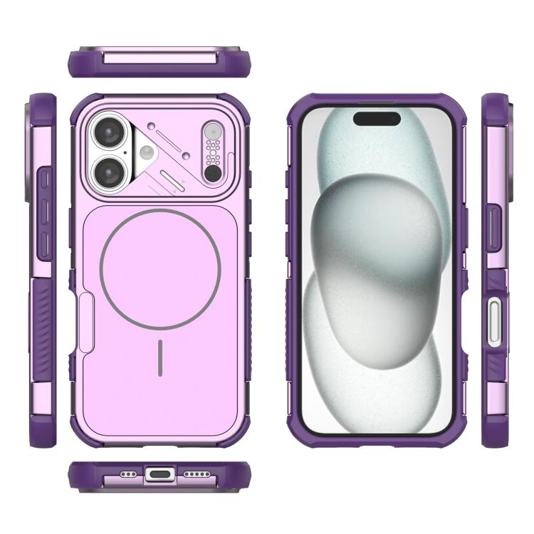 For iPhone 16 Heat Dissipation Air Shockproof TPU + PC Magsafe Phone Case