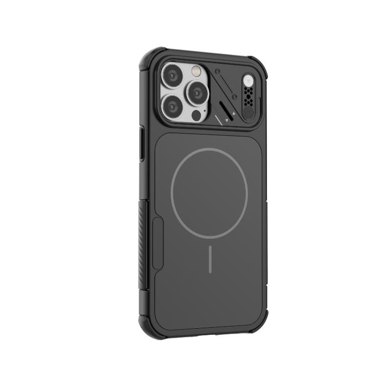 For iPhone 13 Pro Max Heat Dissipation Air Shockproof TPU + PC Magsafe Phone Case