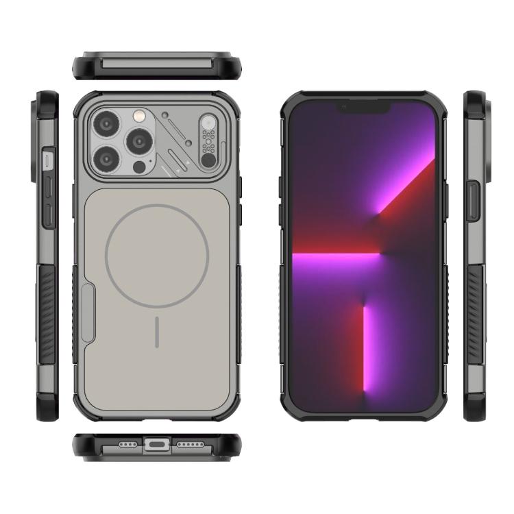 For iPhone 13 Pro Max Heat Dissipation Air Shockproof TPU + PC Magsafe Phone Case