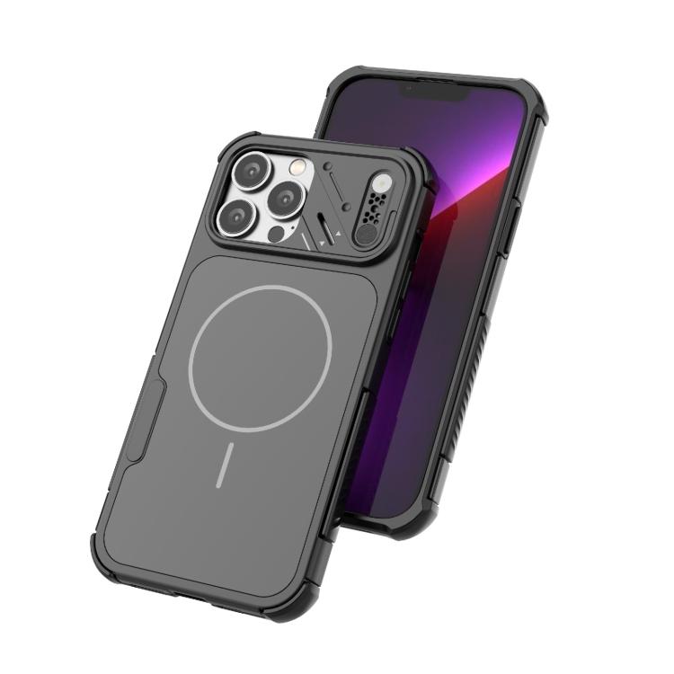 For iPhone 13 Pro Max Heat Dissipation Air Shockproof TPU + PC Magsafe Phone Case