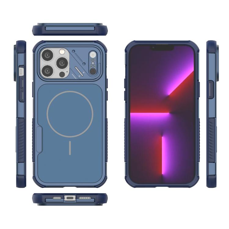 For iPhone 13 Pro Max Heat Dissipation Air Shockproof TPU + PC Magsafe Phone Case